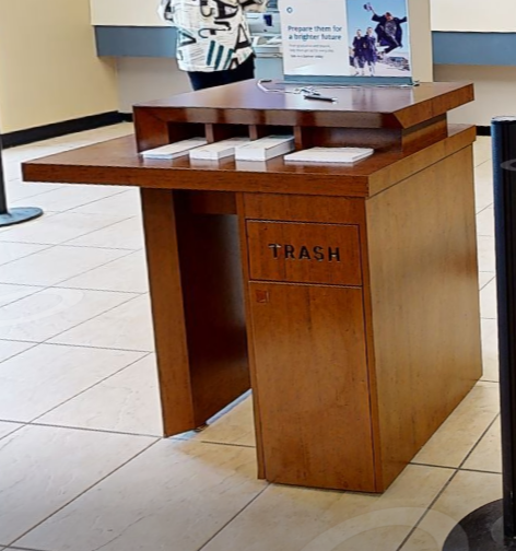 Cheque desk