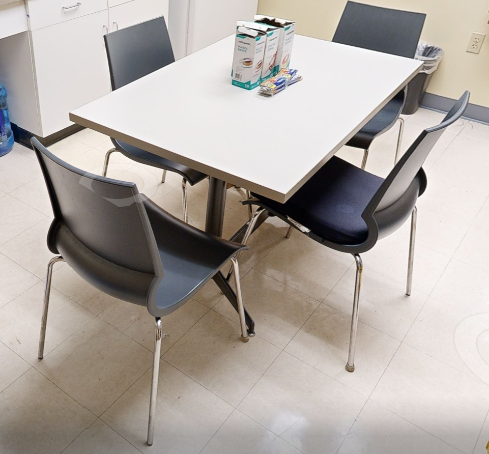 Blue side chair