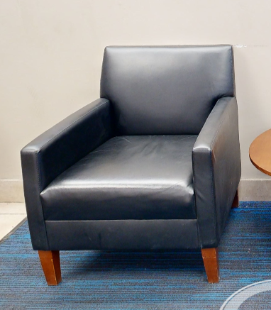 Black lounge chair