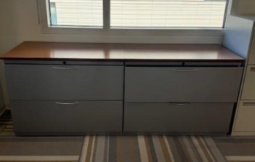 wooden top 4 cabinet drawers