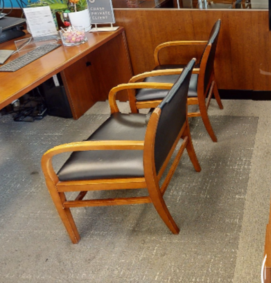 Black guest chair