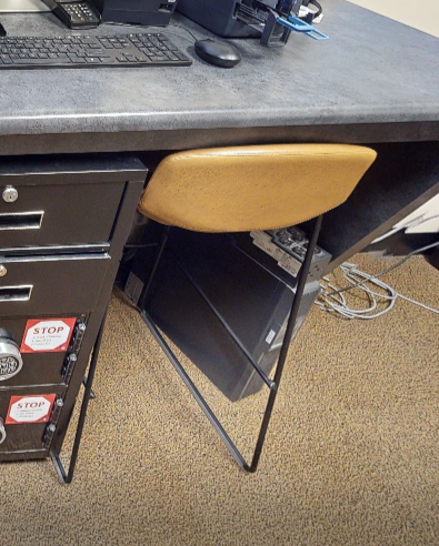 Mustard barstool