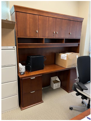 CREDENZA W/ TALL HUTCH