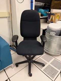 TASK CHAIR - BLACK (LONG SHAPE)