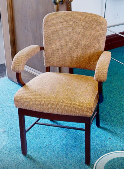 Orange guest chair