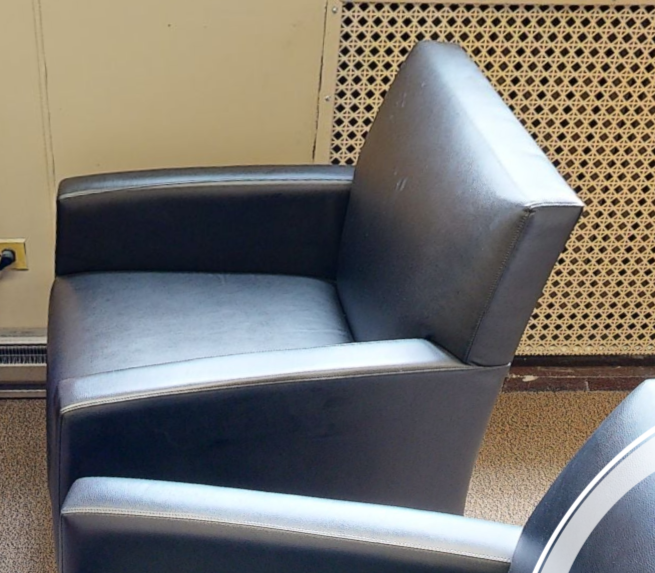 Black lounge chair