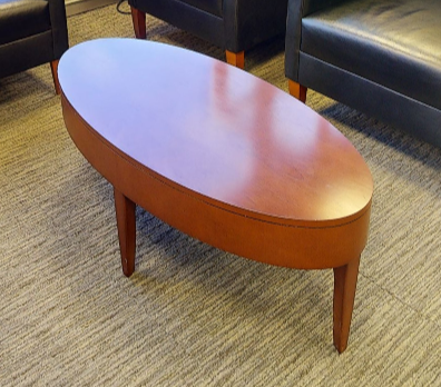 Oval coffee table, wood