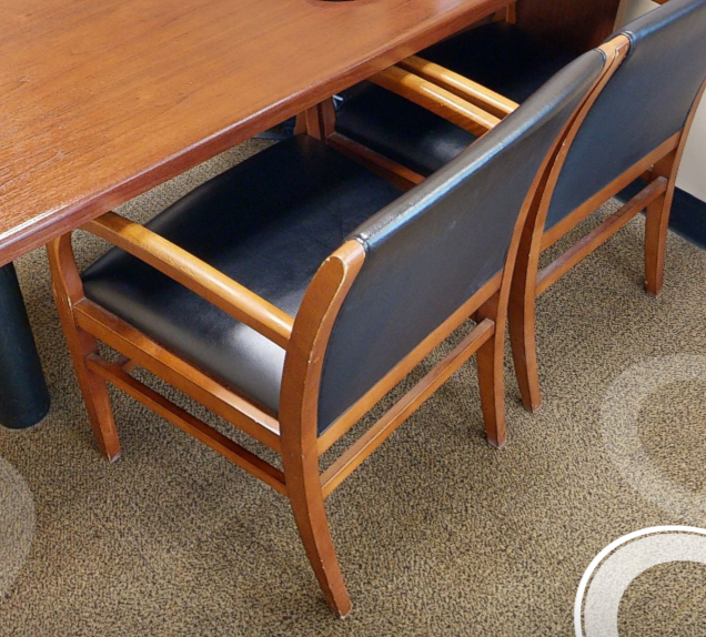 Black guest chair