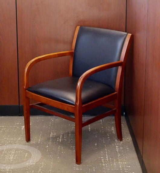 Black guest chair