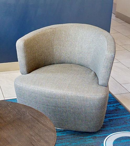 Grey lounge chair