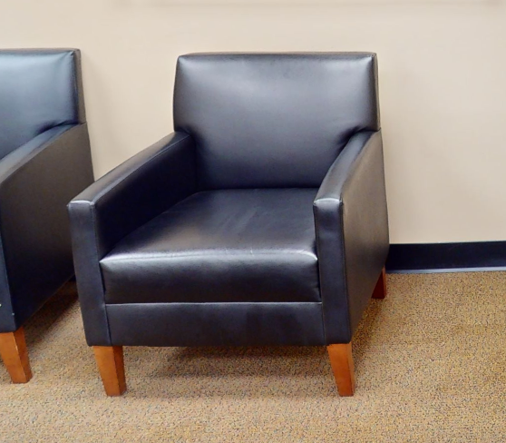Black lounge chair