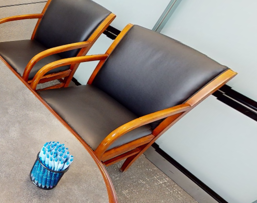 Black guest chair