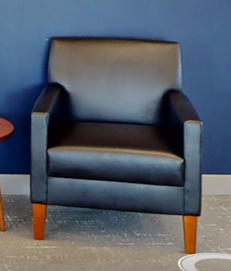 Black lounge chair