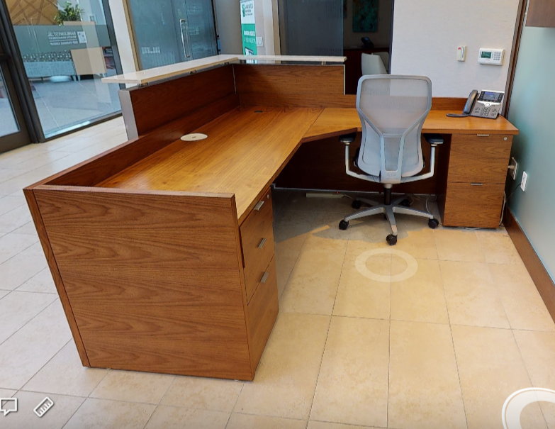 Reception desk