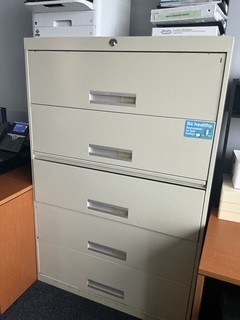 5 drawer file cabinet