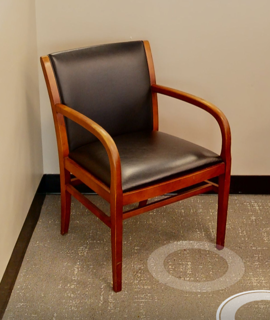 Black guest chair