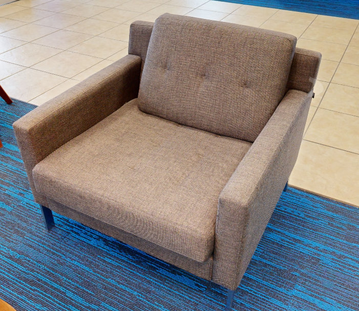 Brown lounge chair
