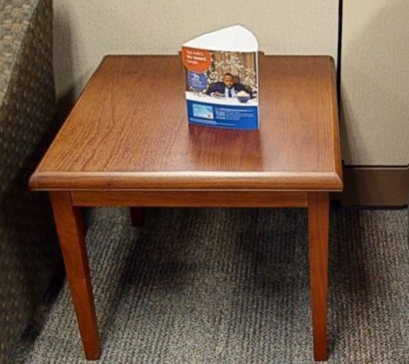 lobby end table