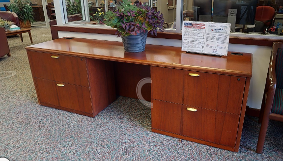 Desk - 2 Pedestals