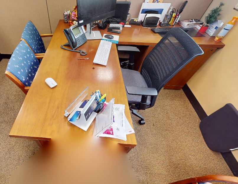 L-shaped desk