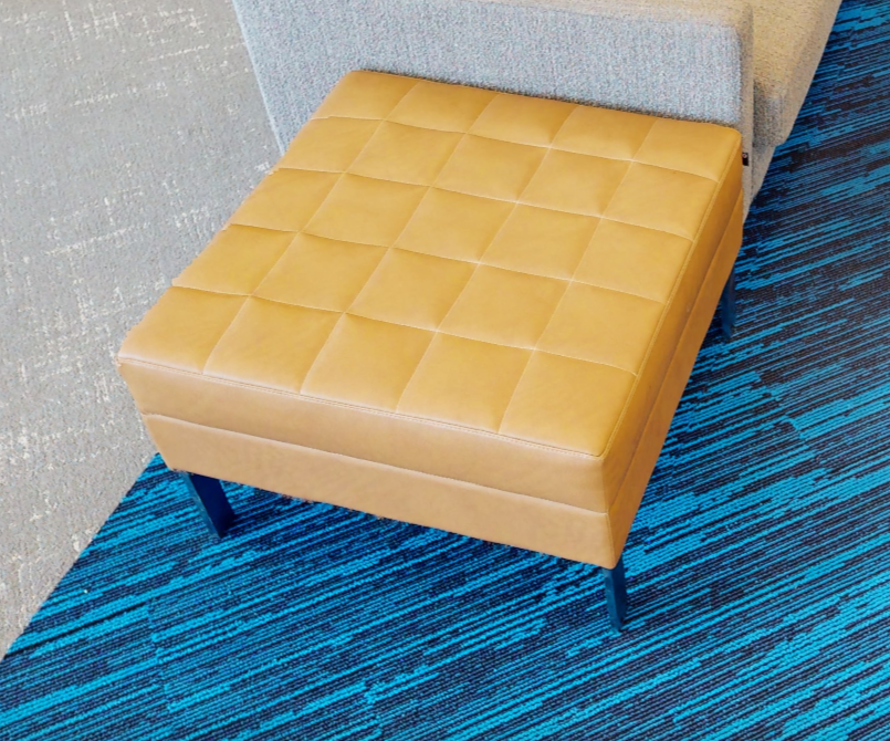 Gold ottoman