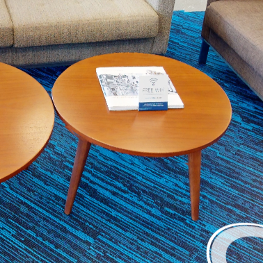 Round side table