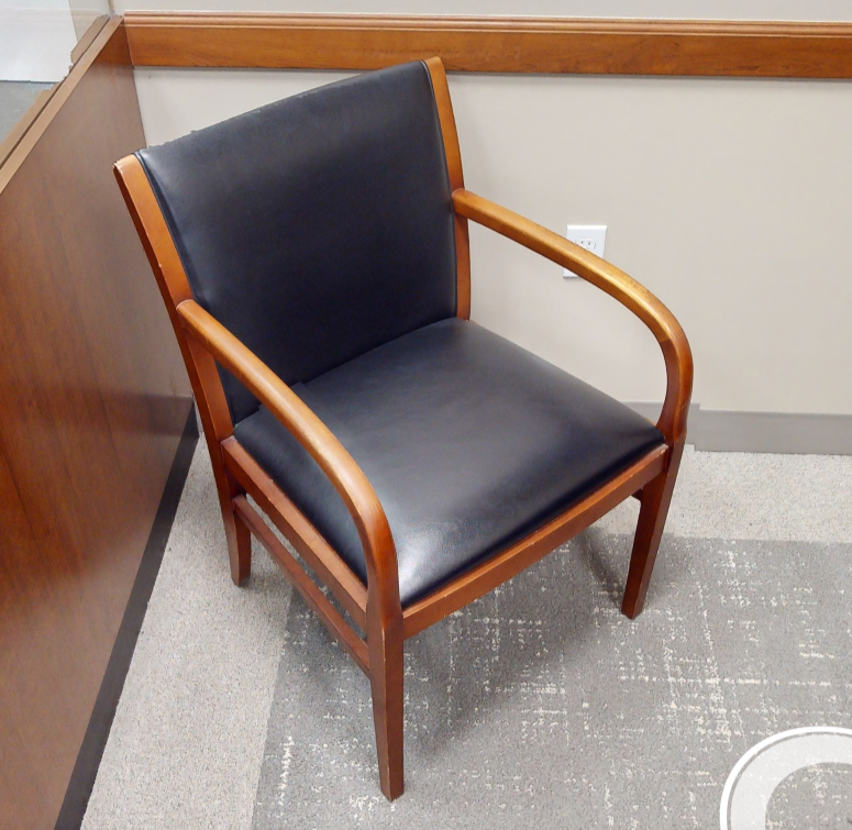 Black guest chair