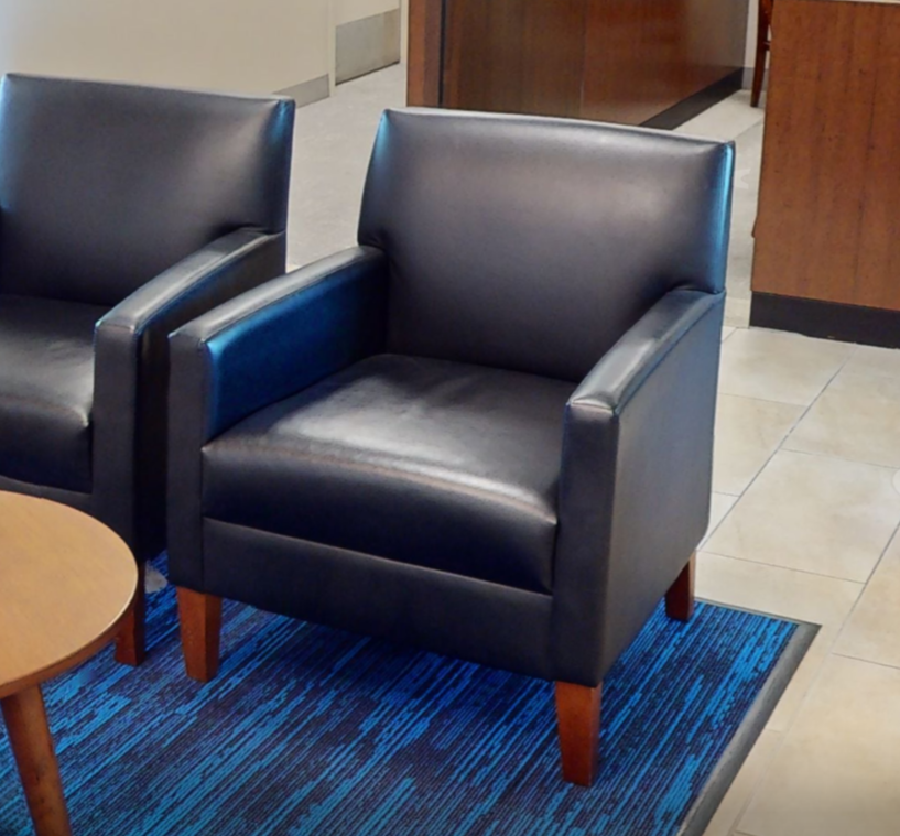Black lounge chair