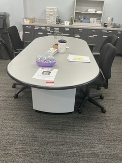 Oval Conference Table with Chairs