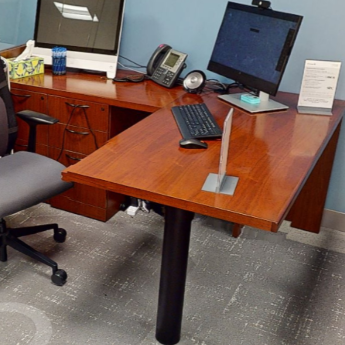 Desk with Return (photo for reference)