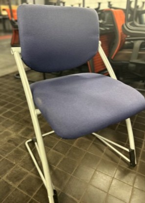 Sled Chair - Blue and Grey