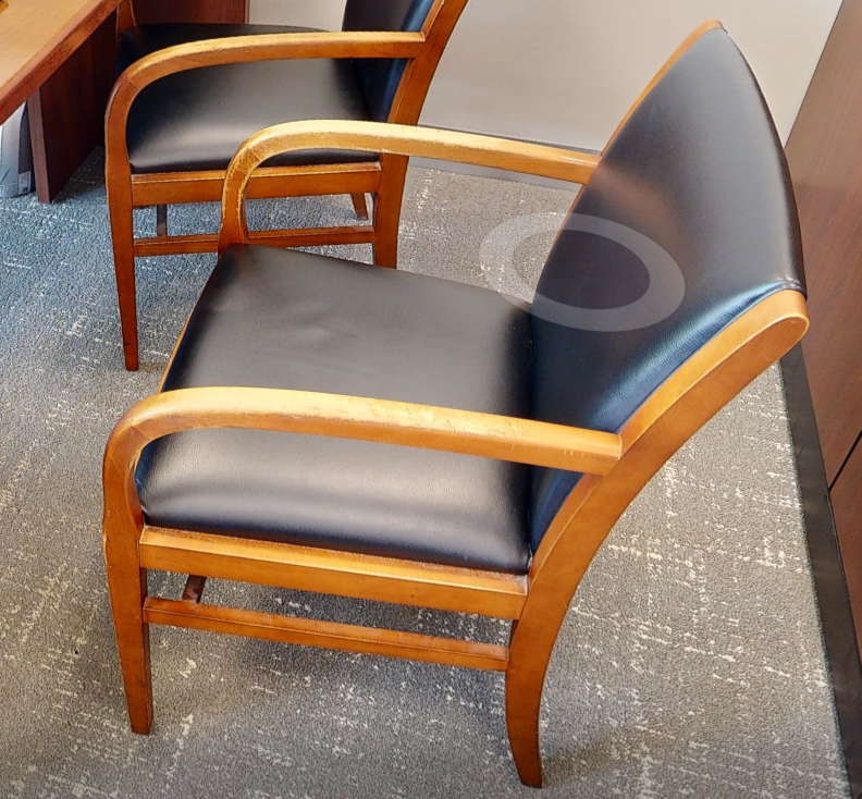 Black guest chair