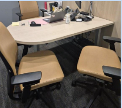 Stand alone Bullet top worksurface