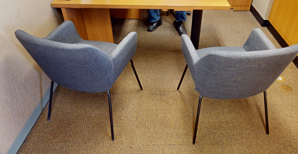 Grey guest chair