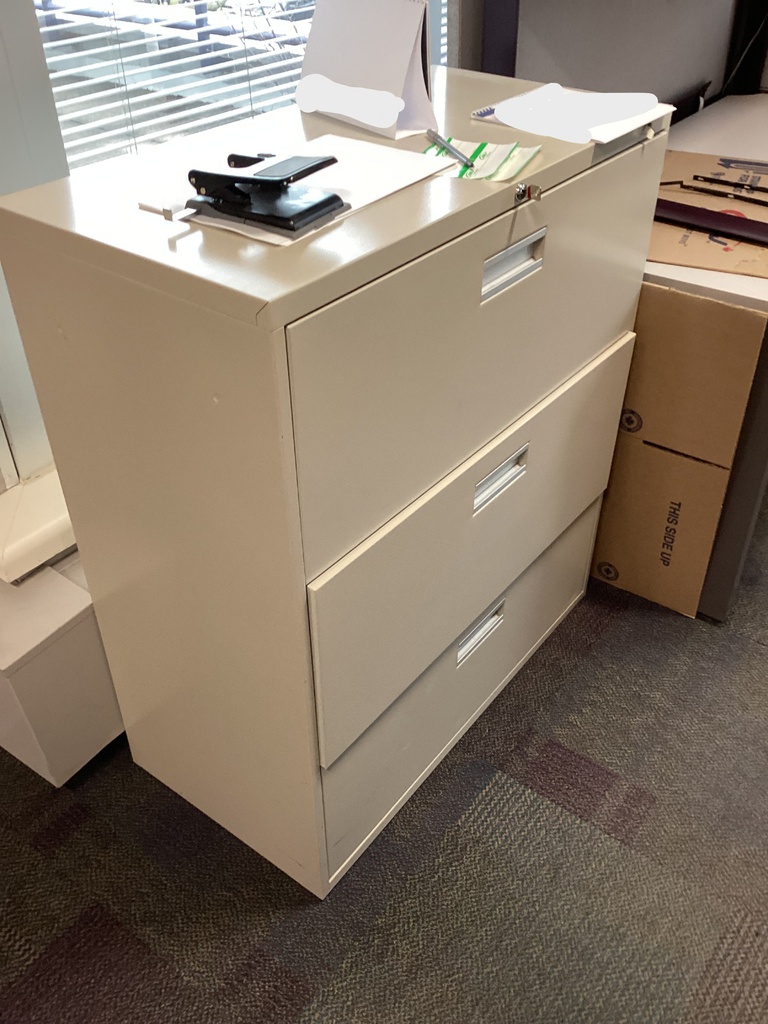 3 Drawer Lateral Beige