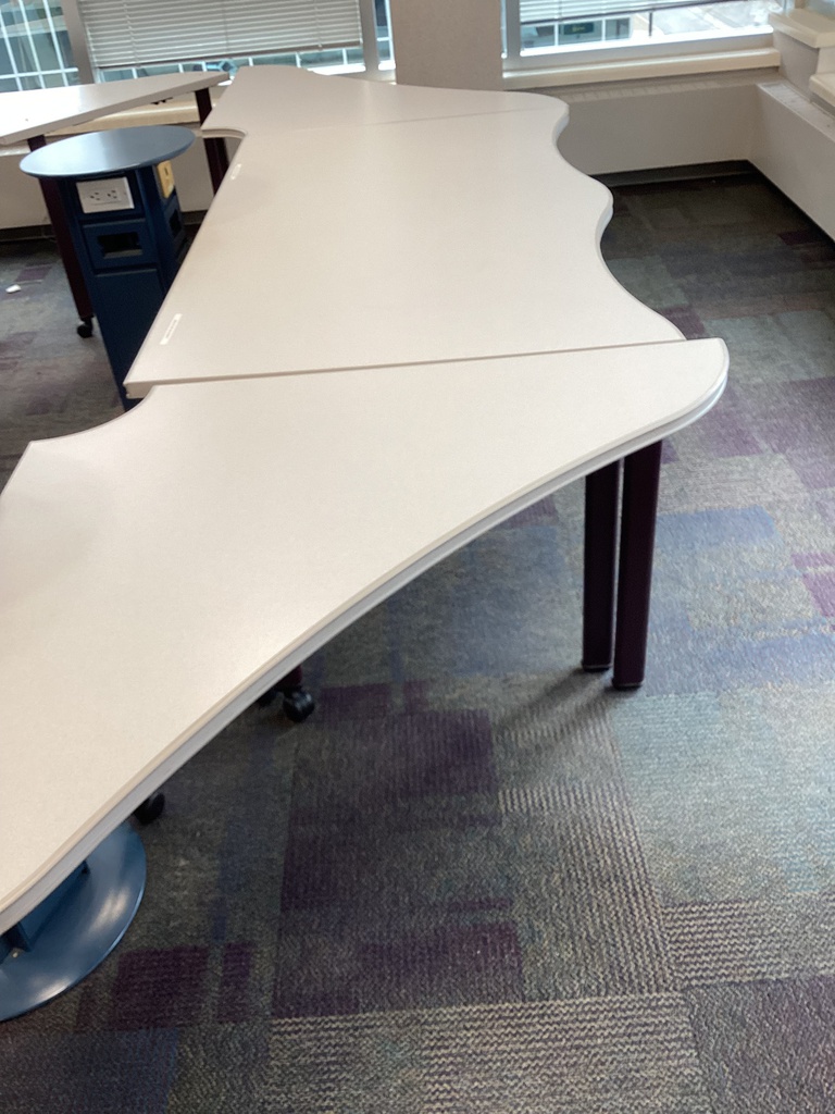 Wavey Tables with Wheels- corners
