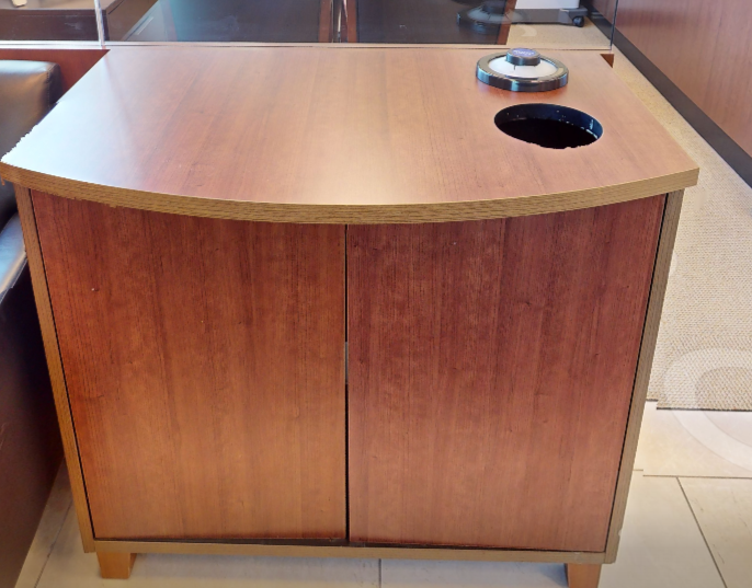 2 door wood cabinet