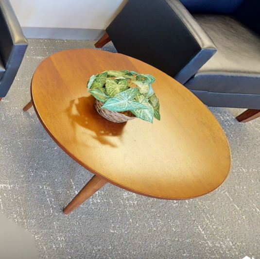 Round side table