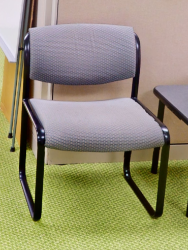 Grey guest chair
