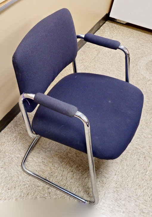 Blue guest chair