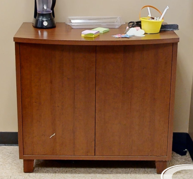2 door wood cabinet