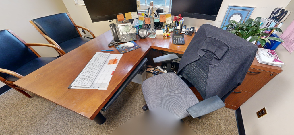 L-shaped desk