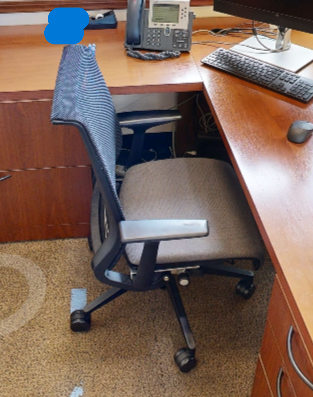 task chair with arms