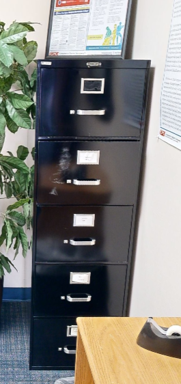 5D vertical file cabinet
