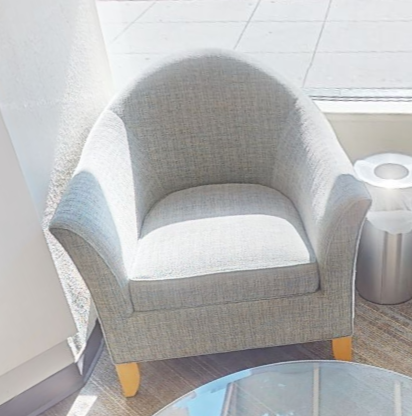 Grey lounge chair