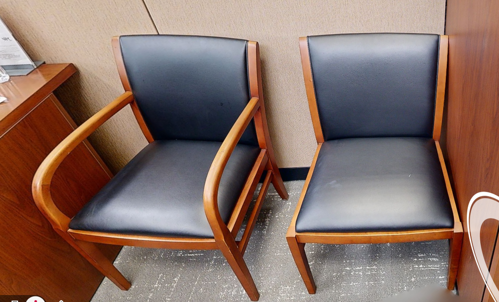 Black guest chair