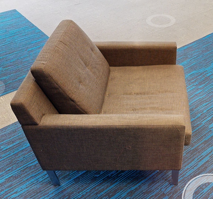 Brown lounge chair