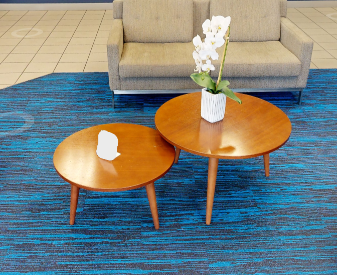 Round coffee table, wood