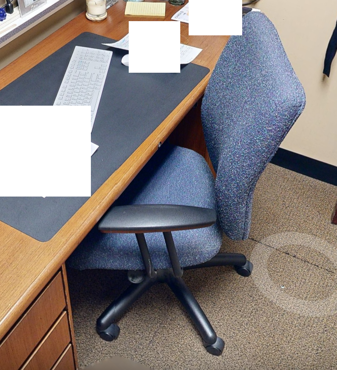 Multi blue task chair