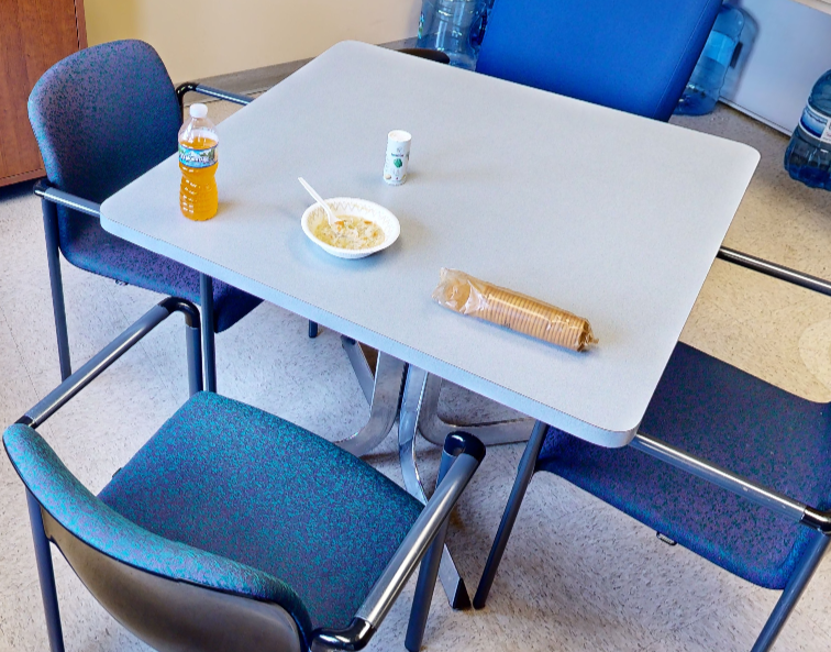 Square break table